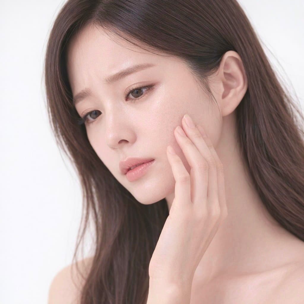 넓어진 모공과 거친 피부결
