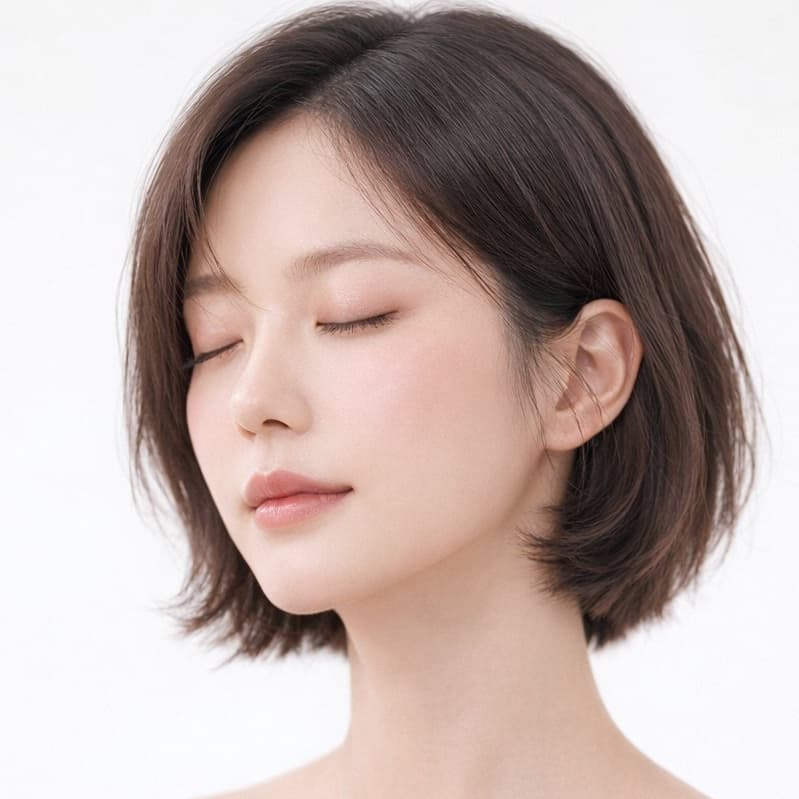 진정된 맑은 피부