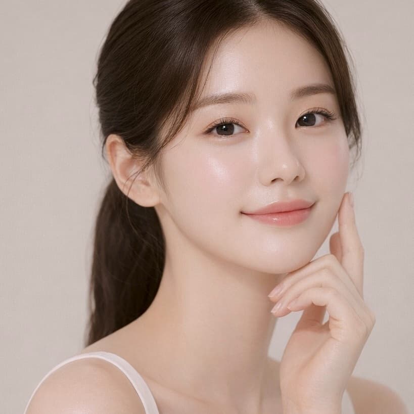 부드러운 얼굴선