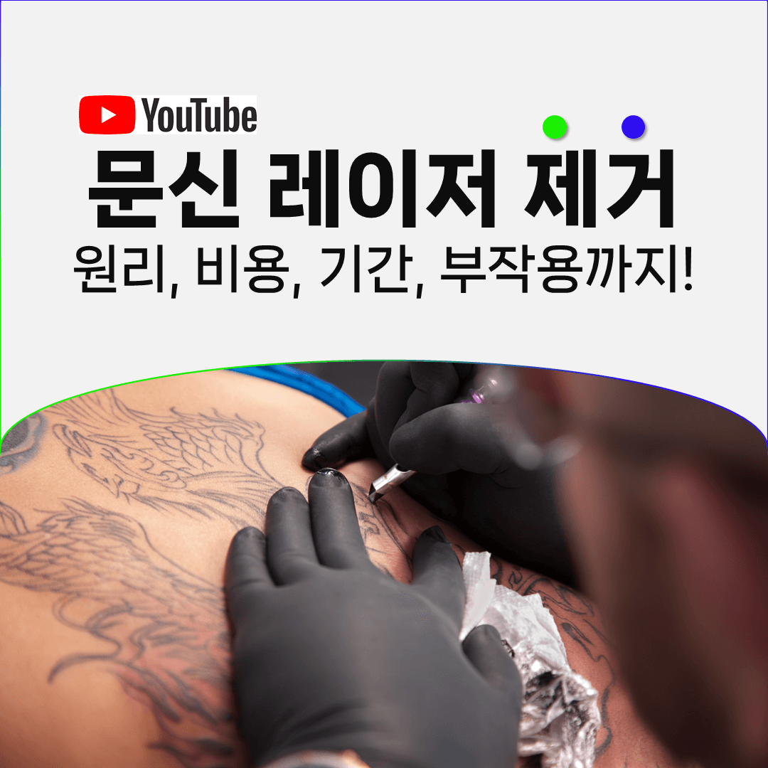 문신 레이저 제거, 색소를 부수고 몸이 내보내기까지