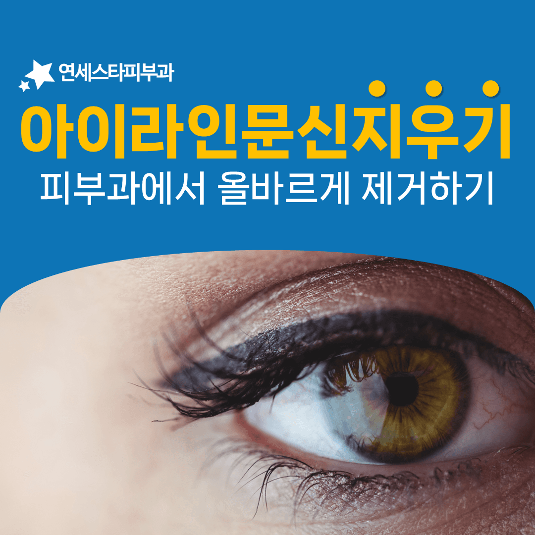 아이라인 색소를 지우는 일은 면역세포가 마무리합니다