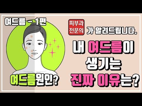 여드름 1편 - 내 여드름은 왜 발생할까?