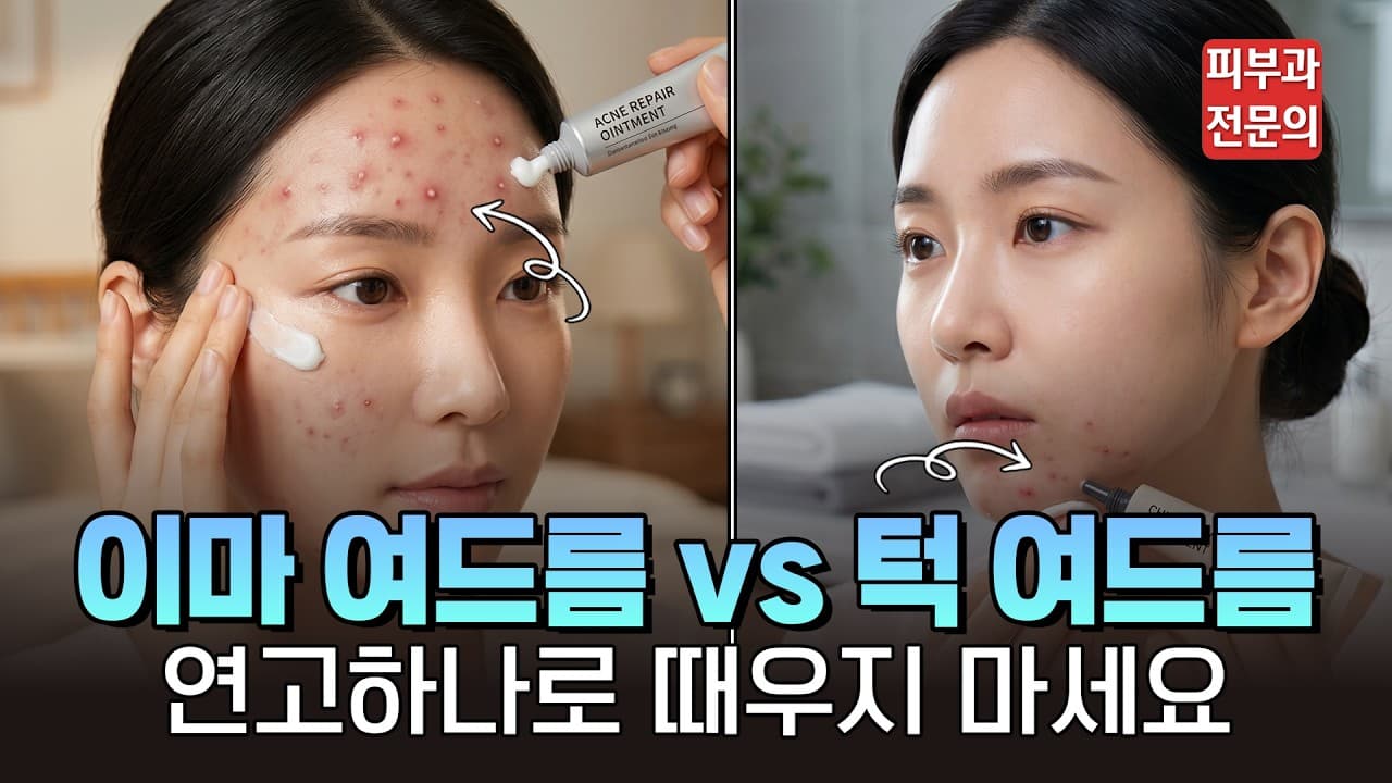 진료실에서 자주 보는 여드름 오해, 이마와 턱에 같은 연고를 바르는 일